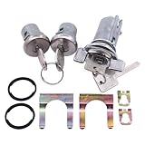 MOTOKU Ignition Switch and Door Lock Cylinder Kit for Chevy for GMC for Pontiac for Cadillac for Buick 1979-1999 Tumbler with Keys