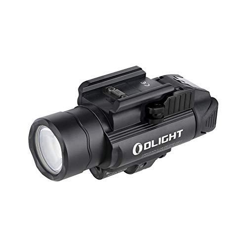 OLIGHT Baldr IR 1350 Lumens Tactical Weaponlight with IR Beam, 260 Meters Beam Distance Compatible with 1913 or GL Rail, Powered by 2 x CR123A Batteries