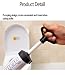 DXIA Toilet émbolo con 2 Ventosa PVC+ ABS, Potente desatascador, desatascador de...