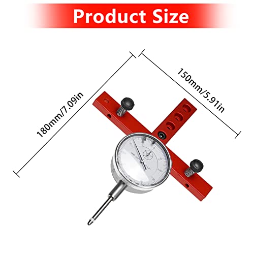 Adjustable Anodized Aluminum Dial Indicator Gauge For Table Saw, Machinery/Tool Alignment System Alignment And Calibration Aligning Calibrating Work Shop Machinery #TOP1