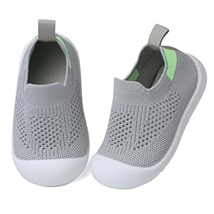 Baby First Walking Shoes Toddler Infant Boys Girls Baby Sneakers Breathable Non-Slip Indoor Floor Baby Sock Slipper with Soft Sole Cotton Mesh