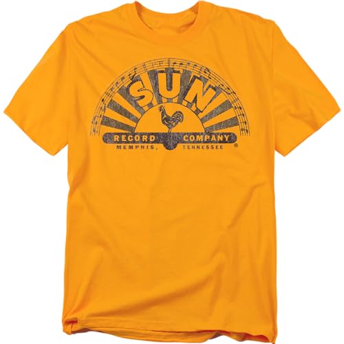 Popfunk Sun Records Company T-Shirt - Medium - Gold [Apparel]