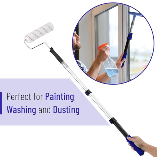 Bates- Extension Pole, 1.4 to 3 Ft Pole, Dark Blue, Telescoping Pole