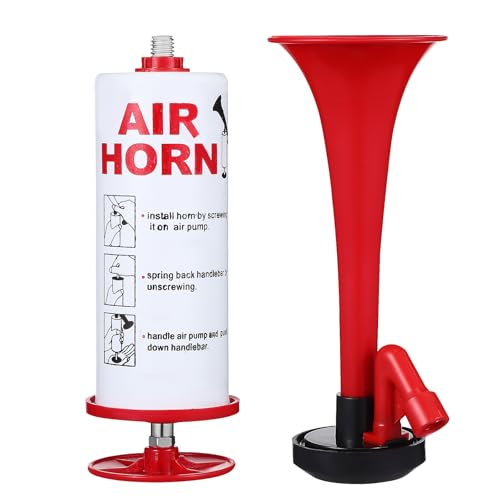 Bocina de aire portátil manual SECFOU para seguridad en bicicletas y coches