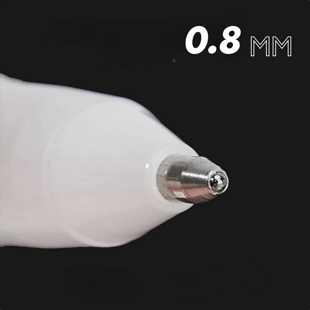 Touch Cool Caneta Gel Branca, Ponta 0.8 mm, para Desenho e Escrita