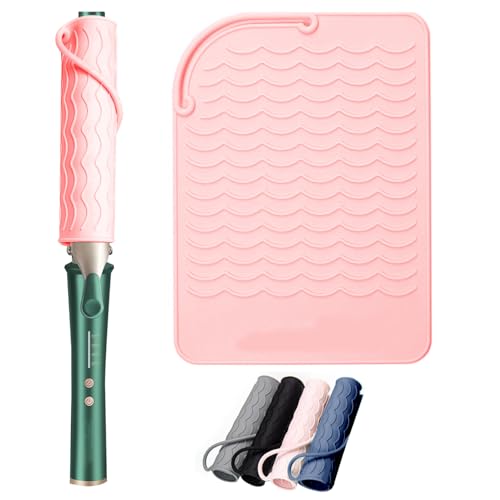 WUBAYI Alfombrilla de calor para alisadores de cabello, alfombrilla de silicona resistente al calor para rizador, plancha plana, alfombrilla protectora del calor para herramientas de peinado de WUBAYI Alfombrilla de calor para alisadores de cabello, alfombrilla de silicona resistente al calor para rizador, plancha plana, alfombrilla protectora del calor para herramientas de peinado de