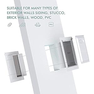 Baboni 3-Flap Pet Door for Wall, Steel Frame and Telescoping Tunnel, Aluminum Lock, Double Flap Dog Door and Cat Door, Strong and Durable (Pets Up to 40 Lb) -Medium Baboni 3 Flap Pet Door for Wall Steel Frame and Telescoping Tunnel Aluminum Lock Double Flap Dog Door and Cat Door Strong and Durable Pets Up to 40 Lb Medium