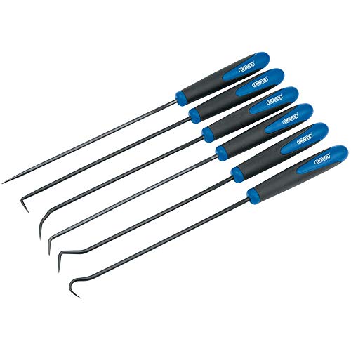 DRAPER 6-teilig Haken Extra Lang & Pick Set