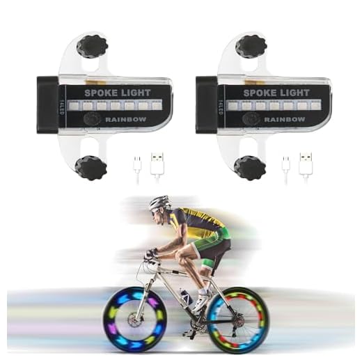 Rechargeable Bike Wheel Spoke Lights Built-in Motion Sensor - Waterproof Led Bicycle Wheel Spoke Lights, 30 Patterns Night Riding Decoration and Safety for Kids and Adults Bicycles, 2 Pack