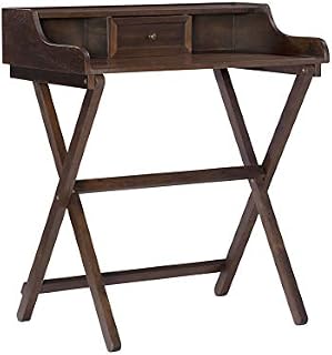 Linon Home Decor Products Mable Antique Walnut Folding Desk