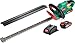 Produktbild HYECHO Akku Heckenschere 18V Elektro Heckenschere (45 cm Schnittlänge 18 mm Zahnabstand Inklusive 2,0 Ah Dual Akkus und Ladegerät) Sicherheitsschalter und Bremse für das Trimmen im Park Garten