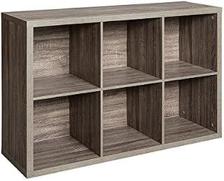 ClosetMaid 1326 Decorative 6-Cube Storage Organizer, Weathered Gray