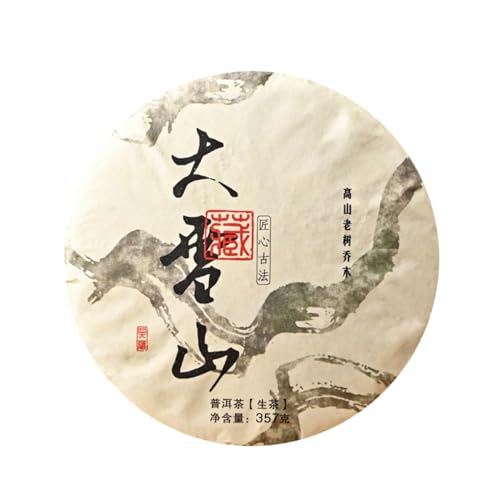 Té Pu-Erh crudo Daxueshan de primera primavera: árbol antiguo de 357g con sabor original