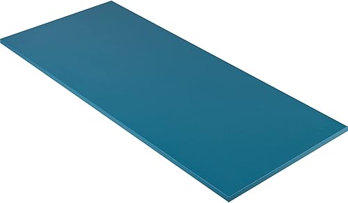 Miniatura 66 de Kaboon Mesa universal de 45.67 x 23.62 pulgadas, escritorio sólido de una pieza, encimera de melamina reversible, escritorios dobles, escritorio en