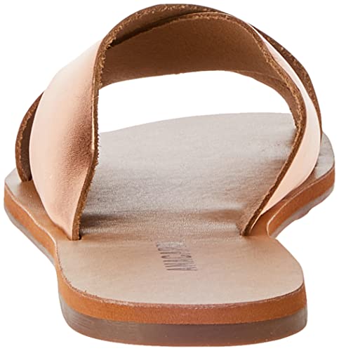 Sandália Rasteira, Tiras Cruzadas, Anacapri, Feminino, Rose, 36