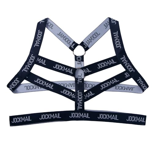 JOCKMAIL Herren Brust Harness Schulter Männer Neopren Brust Harness Fitness Geschirr Geschirr (Schwarz, One Size)