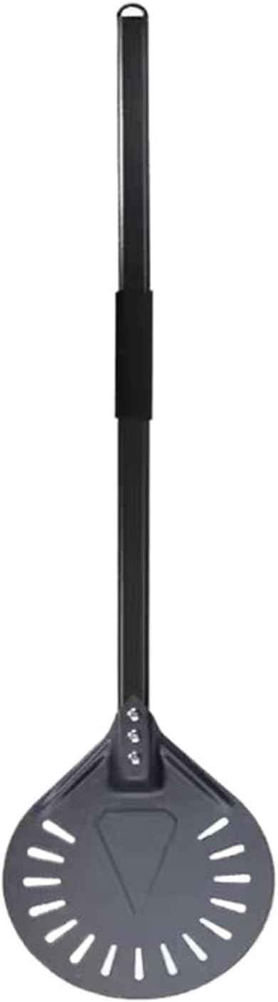 9~12-Inch Perforated Pizza Peel with Brush and Ash Rake Kit, 40-Inch Aluminum Handle for Wood-Fired Ovens For 4-piece sheet set