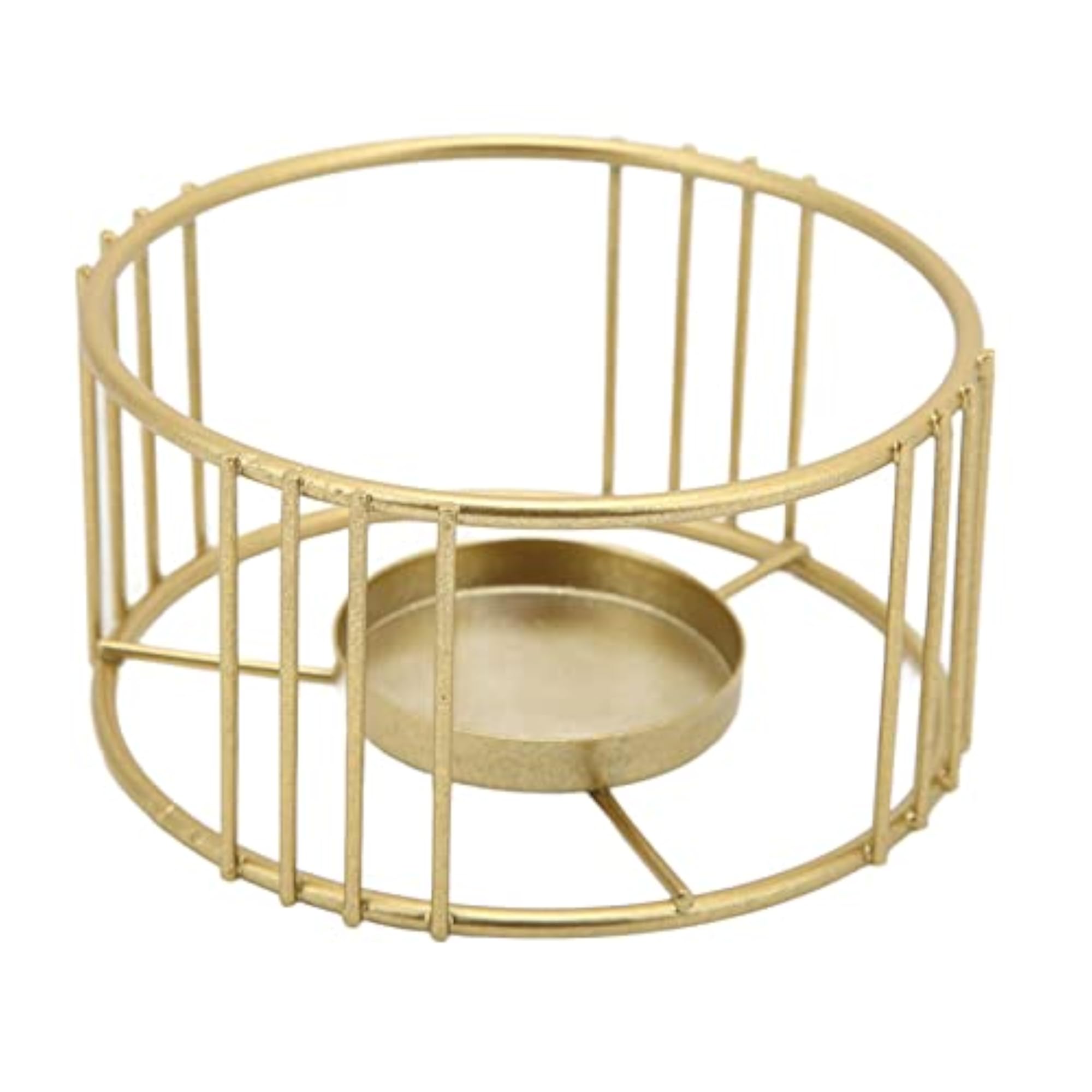 Gold Geometric Candle Holder for Dining Table