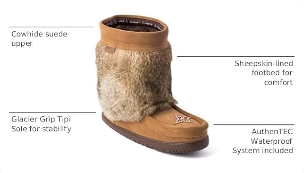 MANITOBAH WP Half Suede Mukluk Womens Oak L11