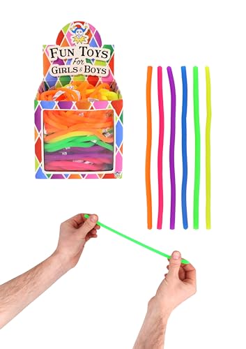 HENBRANDT 6 x Elastici Noodle scimmietta Noodle Neon Stretch sensoriali