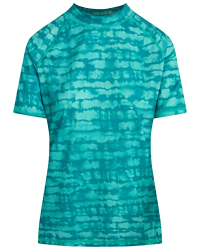 Kanu Surf Women's Standard Marina UPF 50+ Short Sleeved Active Rashguard & Workout Top, Harmony Atlantis, X-Large