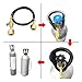 New CO2 Tank Refill Station Charging Adaptor Transfer with Hose CGA320 to CGA320