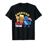 USA Drinking Team Drinking Beer Lover Dinosaur es una camiseta divertida para personas a las que les gusta fiestas, especialmente para el día de San Patricio. Si te gustan las fiestas universitarias y beber con amigos, te encantará esto.