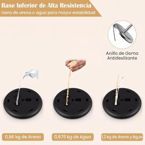 Expositor Publicitario de Pie que No Vuelca con Base Rellenable 3