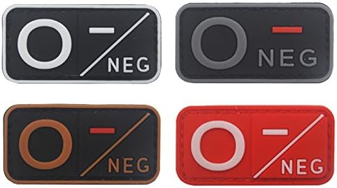 O- ONEG O NEG USA flag coyote tan blood type army armee insigne patch