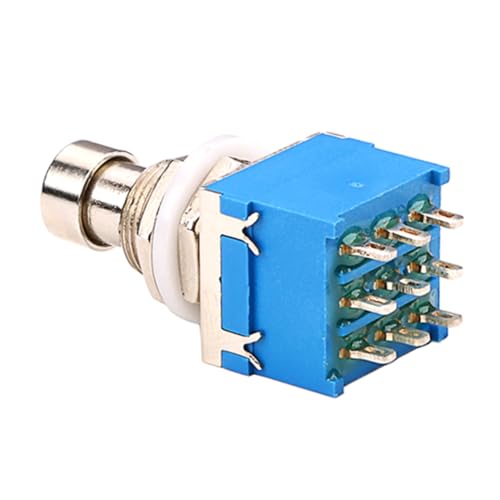 NULYLU Guitar Pedal Switch Caps Foot Switch Guitar Metal Foot Switch 9-pin Guitar Effect Switch Blue Gn311