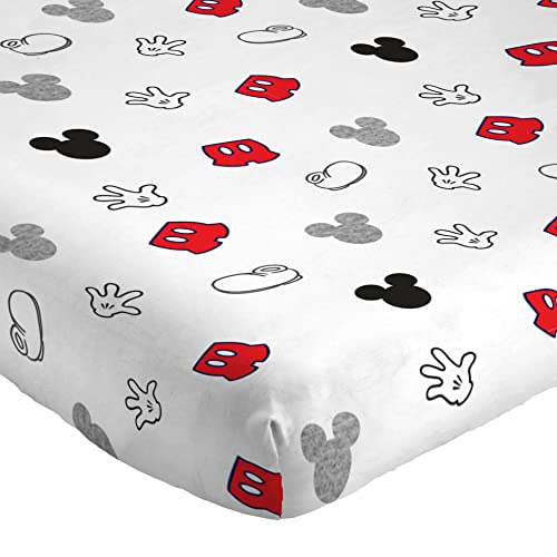 Saturday Park Mickey Mouse Full Sheet Set - 4 Piece 100% Cotton Bedding - Oeko-Tex Certified (Disney Official) #TOP2