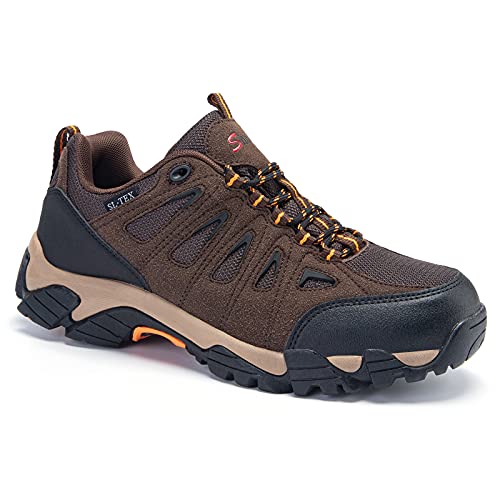 SHULOOK Men's Waterproof Hiking Shoes Lightweight Anti Slip Outdoor