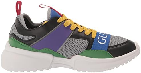 GUESS Men's Skillz Sneaker, Grey Multi, 11 | Image 5