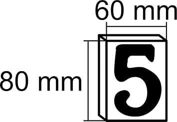 Number 6 Brass High 8 Cm Brand BTV