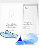 Qure Micro-Infusion Anti Wrinkle Patches for Smile Line, Frown lines, Under Eye Bags, Puffiness, Crow's Feet - Retinol, Caffeine, Peptides - Dissolvable for Overnight Use - 8 Pairs