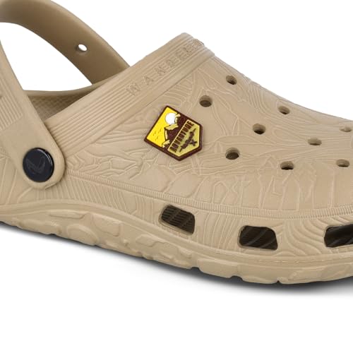 Image of WALKAROO Mens Clogs with Soft Sole, Backstrap, Ventilated and Lightweight - WC8801