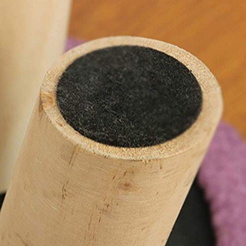 Pouf tabouret en tissu en lin de qualité supérieure marron