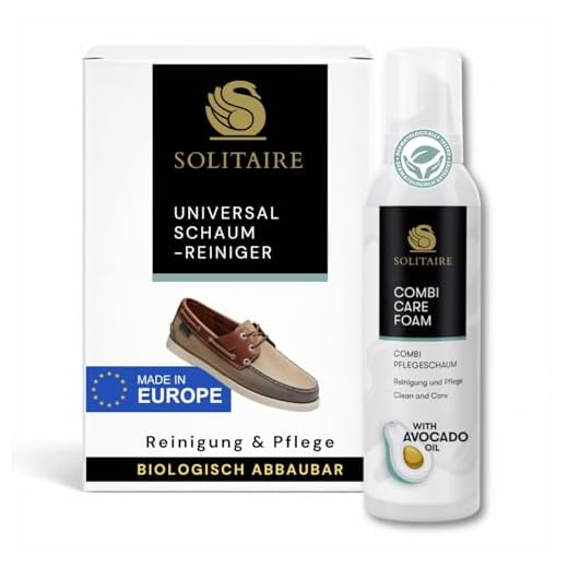 SOLITAIRE, Combi Pflege Schaum Reinigung und Pflege für alle Materialien, 200 ml