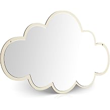 Child Safe Cloud Shape Mirror for Kids Room Wall Decoration Self Adhesive Shatterproof Acrylic Mirror for Nursery 15X10 Inch