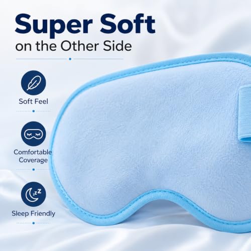 Image of Cooling Gel Eye Mask Reversible Sleep Mask
