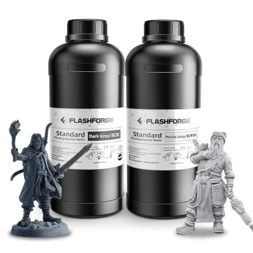 FLASHFORGE 3D Printer Resin, Fast Curing Standard 3D Resin High Precision &...