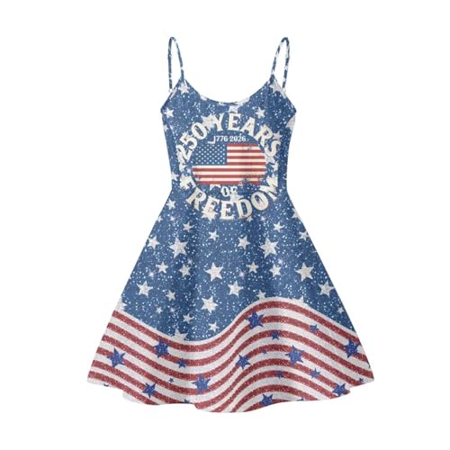 Image of Cozeyat Women Girls Summer Sleeveless Dress Casual Swing Beach Cover Up Knee Length Dresses,Large Size XS-4XL