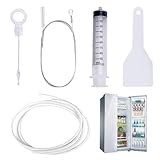 KüHlschrank Reinigungsset ReinigungsbüRste Cleaner,KüHlschrank Abfluss Reinigung Abflussreiniger Cleaning, KüHlschrankreinigungsset AbflussbüRste Drain,KüHlschrank Reiniger Abflussloch Abtauspray 