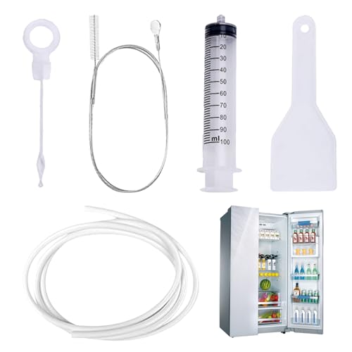 KüHlschrank Reinigungsset ReinigungsbüRste Cleaner KüHlschrank Abfluss Reinigung Abflussreiniger Cleaning KüHlschrankreinigungsset AbflussbüRste Drain KüHlschrank Reiniger Abflussloch Abtauspray