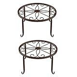 El regalo perfecto: el soporte para macetas ha sido cuidadosamente procesado y pulido. Es el regalo perfecto para jardineros, jardineros o amantes de la naturaleza para exhibir hermosas plantas o flores.