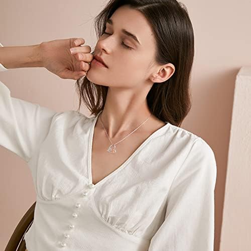 Girls Horse Jewelry 925 Sterling Silver Rose Gold Horse Small Hoop Earrings Chain for Women Girls Hug Horse Jewelry Gift for Women Kids Mother Daughter