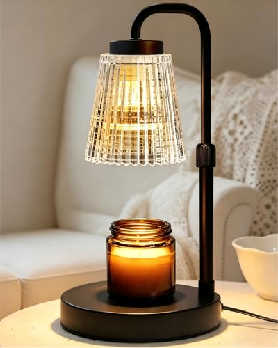 Banbanda Candle Warmer Lamp with Timer: Mothers Day Gifts, Birthday Gifts for Women, House Warming Gifts New Home Decor – Height Adjustable Candle Lamp - with 2 Bulbs