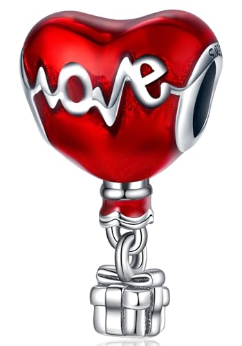 Abalorio de corazón de plata para pulseras Pandora, regalo de cumpleaños, lazo, joyería para mujer, Circonita cúbica
