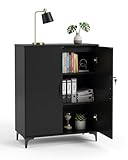 【Finition noire moderne】 Avec sa finition noire unie, cette armoire de bureau présente un style moderne, sobre et élégant. Facile à assortir à différents intérieurs et espaces de rangement, elle s’intègre aussi bien dans un environnement de travail que dans un espace de vie ou de stockage