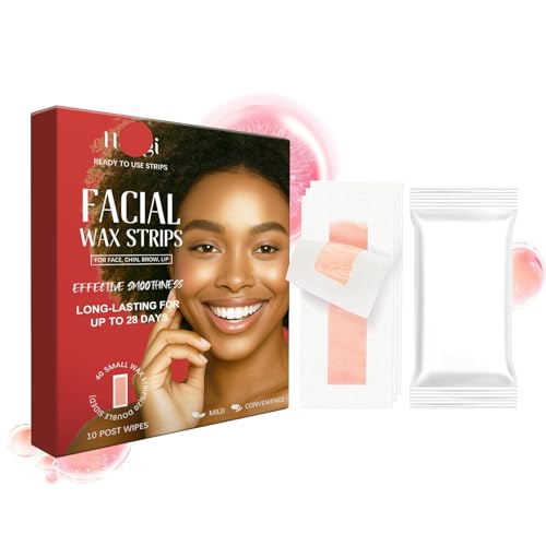 Bandes de cire pour le visage indolore à action longue durée pour peau lisse
